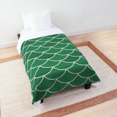 Emerald Fish Scales Comforter