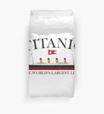 Titanic, 1912, RMS Titanic, Cruise, Ship, Disaster. Duvet Cover