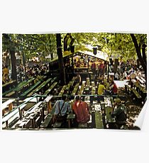 Lunchtime at the Bergkirchweih, Erlangen, Germany. Poster