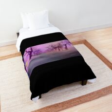 Foggy wintertime. Comforter