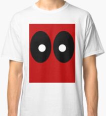 Red field behind black ellipses and white circles. Classic T-Shirt
