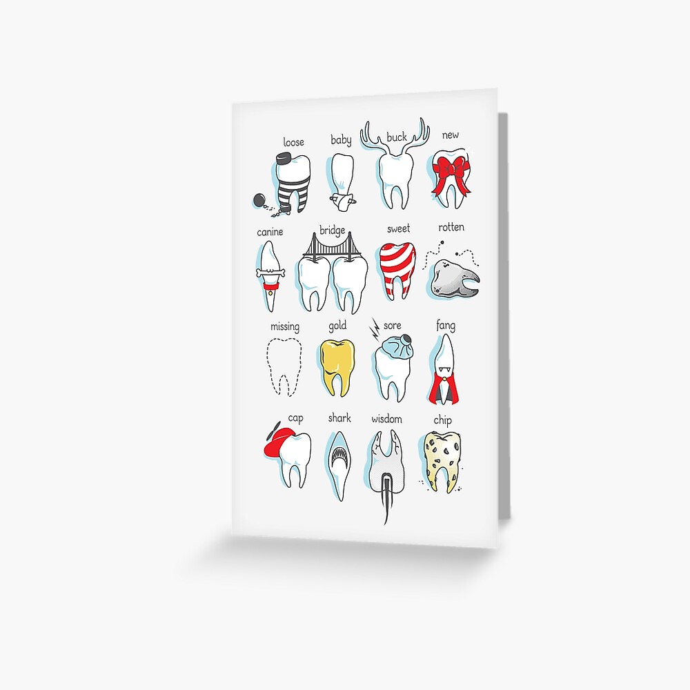 Dental Definitions Greeting Card
