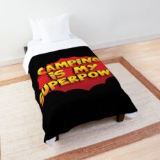 Camping, Camping SuperPower, Camping Gift Comforter
