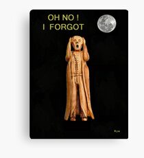 The Scream OH NO I FORGOT Canvas Print