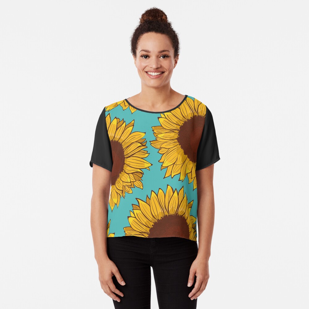 Sunflower Chiffon Top