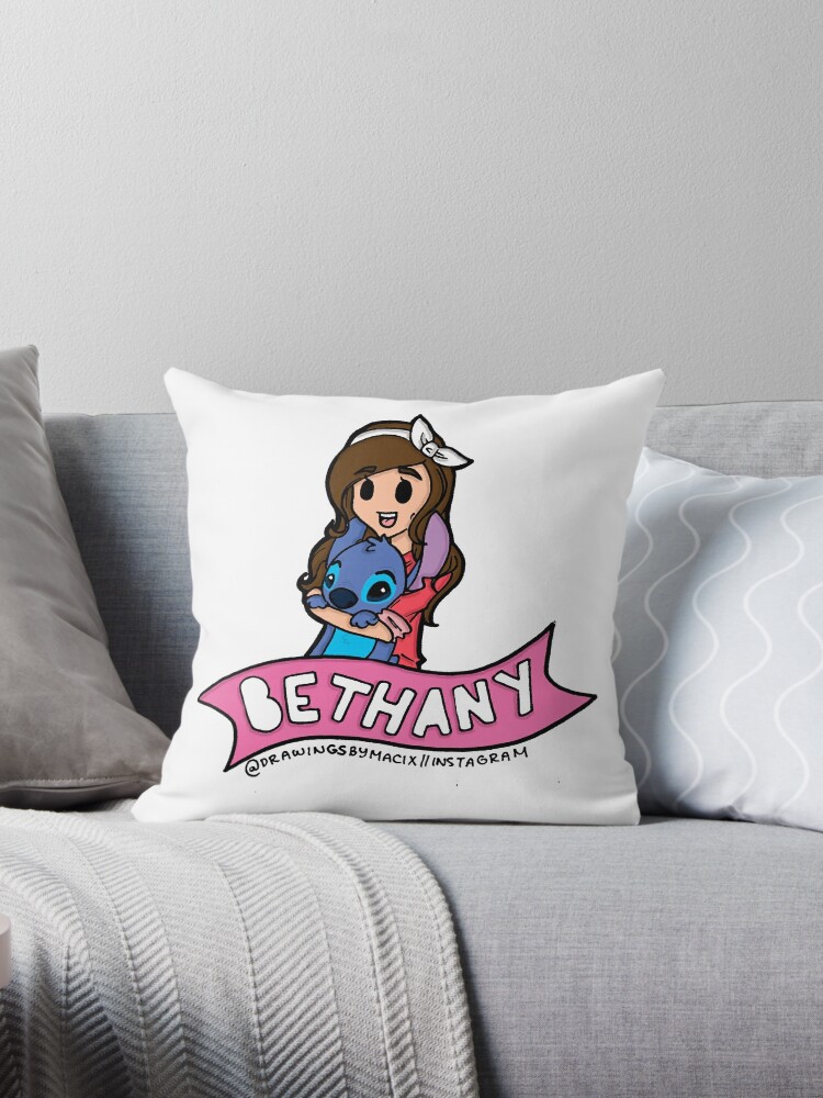 Bethany Mota Throw Pillow By Drawingsbymaci