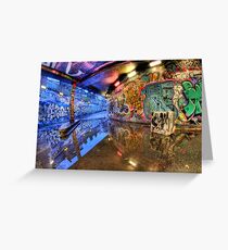 Graffiti Art Reflected Greeting Card
