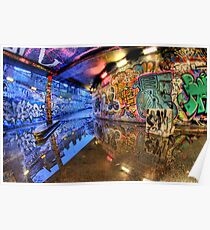 Graffiti Art Reflected Poster