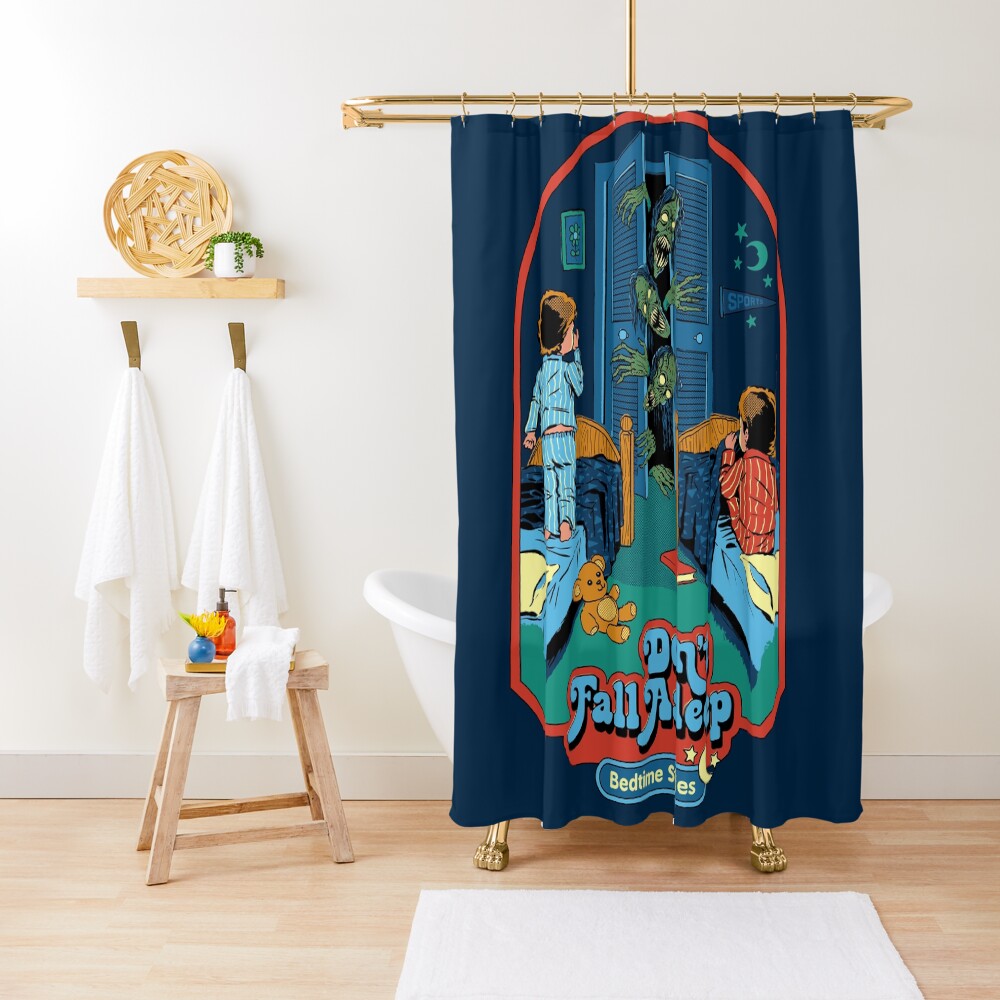 Don't Fall Asleep Shower Curtain