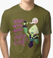 No Wifi Peridot Words Tri-blend T-Shirt