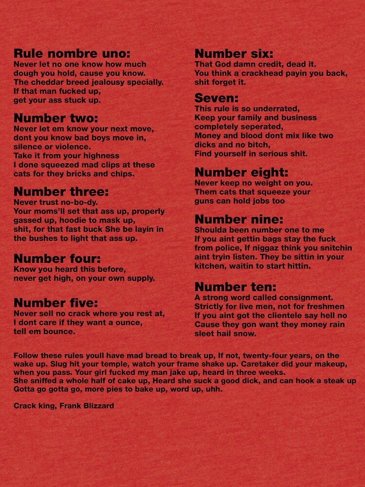 Ten crack commandments lyrics