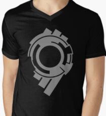 Section 9 (grey print) Men's V-Neck T-Shirt