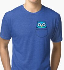 Pocket owl Tri-blend T-Shirt