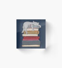 How to Chill Like a Cat Acrylic Block