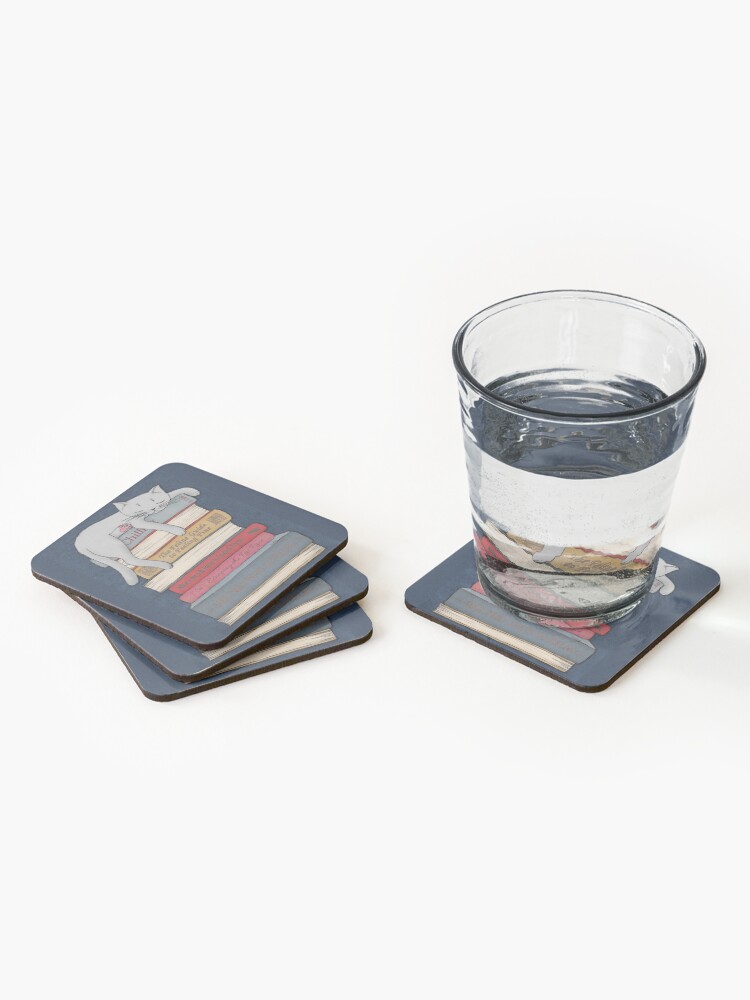 Alternate view of How to Chill Like a Cat Coasters (Set of 4)