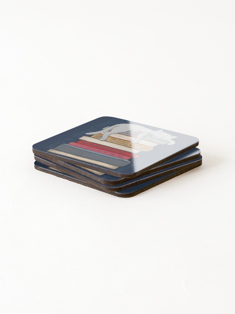Alternate view of How to Chill Like a Cat Coasters (Set of 4)