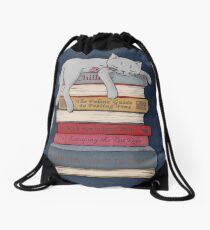 How to Chill Like a Cat Drawstring Bag