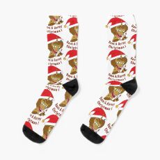 Maury the Hormone Monster "Have A Horny X-mas" - Big Mouth Socks