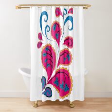 Modern paisley pattern Shower Curtain