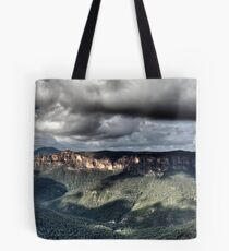 Grose Valley from Govetts Leap lookout Blue Mountains Tote Bag
