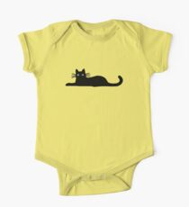 Black Cat One Piece - Short Sleeve