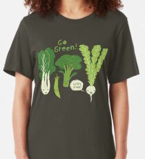 Go Green! (Leafy Green!) Slim Fit T-Shirt