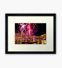 NYE: Fireworks Firestorm Framed Print
