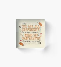 We Are Fantastic Acrylic Block
