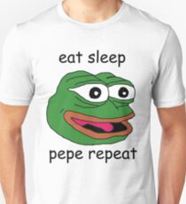 eat sleep pepe repeat Unisex T-Shirt