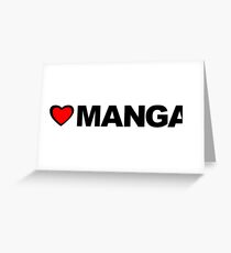 Love Manga Greeting Card