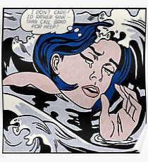 Roy Lichtenstein Drowning Girl Poster