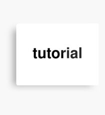 tutorial Metal Print