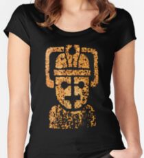 Rusting Cyberman Logo Women's Fitted Scoop T-Shirt