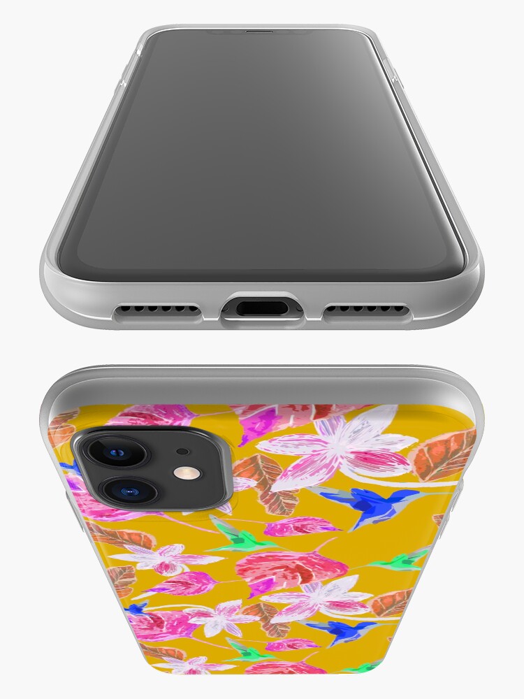 Alternative Ansicht von Kolibri und botanic iPhone-Hülle & Cover