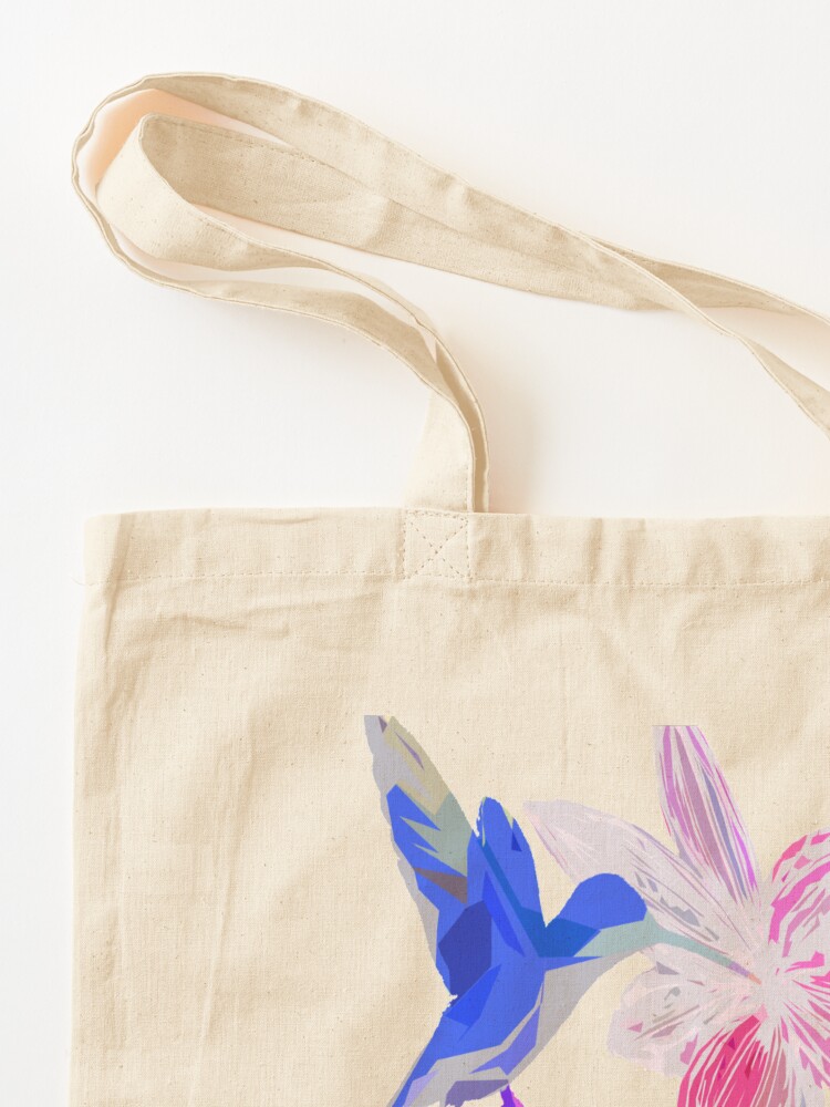 Alternative Ansicht von Kolibri und botanic Stofftasche