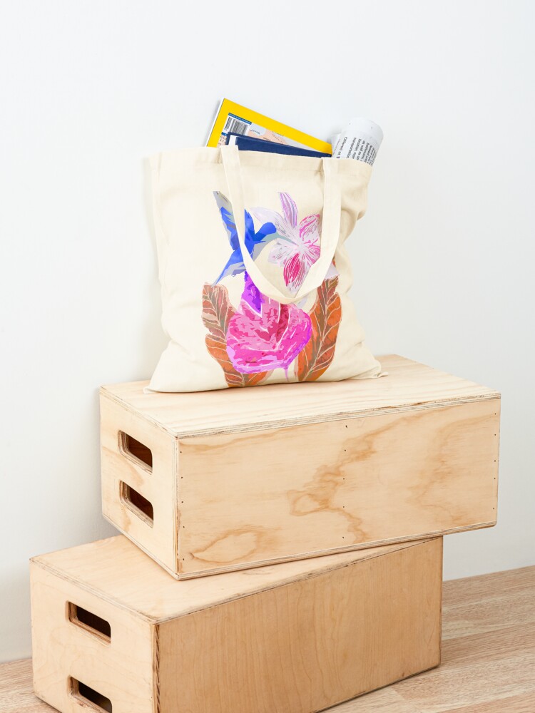 Alternative Ansicht von Kolibri und botanic Stofftasche