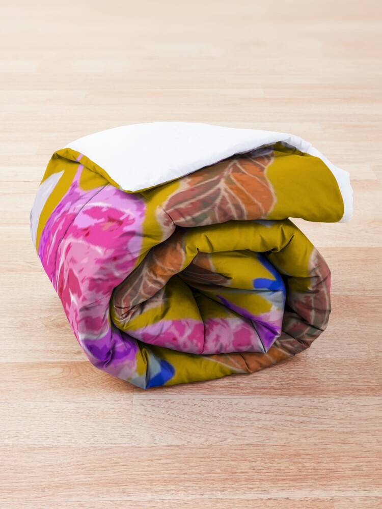 Alternative Ansicht von Kolibri und botanic Tagesdecke
