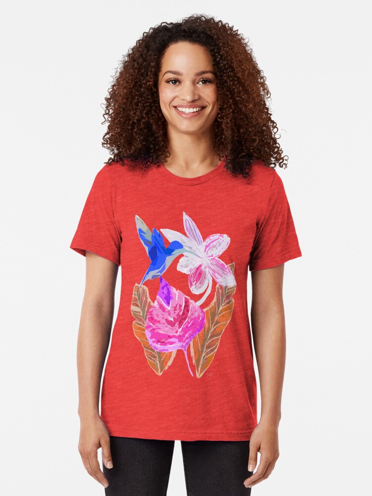 Alternative Ansicht von Kolibri und botanic Vintage T-Shirt