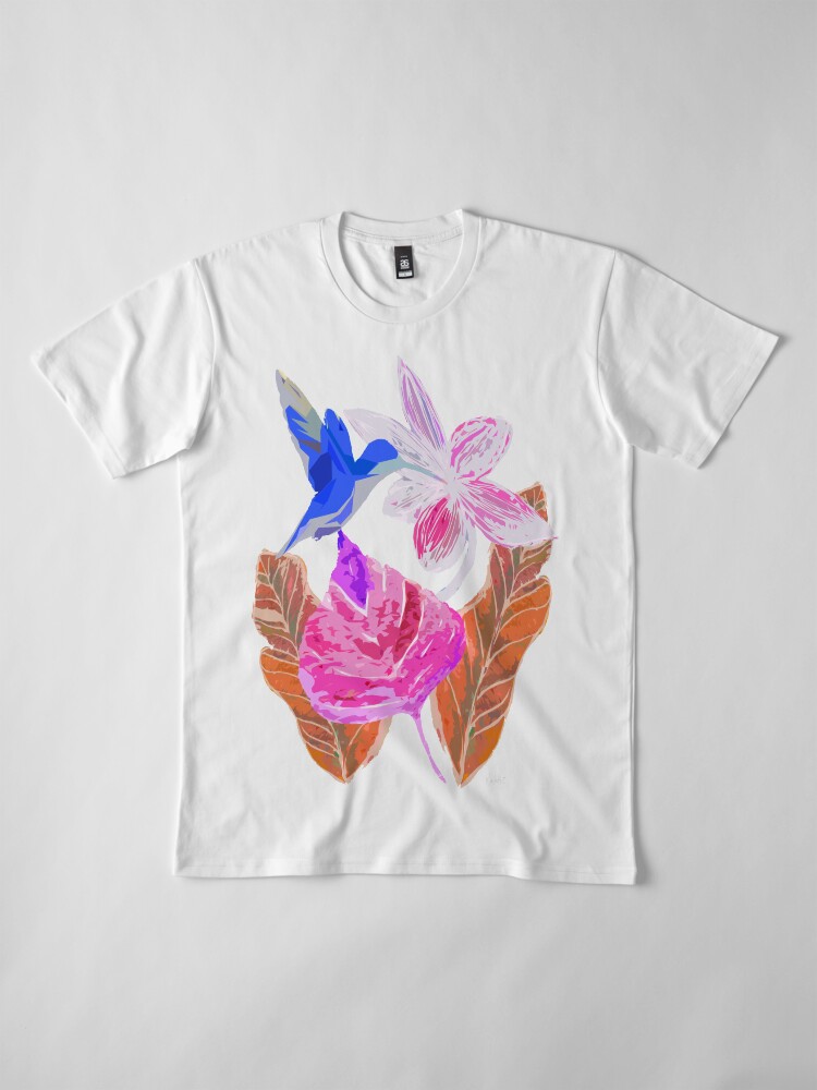 Alternative Ansicht von Kolibri und botanic Premium T-Shirt