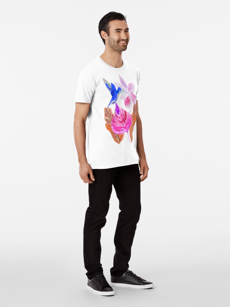 Alternative Ansicht von Kolibri und botanic Premium T-Shirt