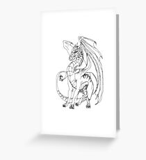 Scribbler Dragon no 2 Greeting Card