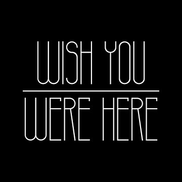 Pink Floyd Wish You Were Here Lyrics Words Quotes 8x10 or 