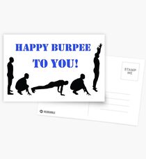 Happy Burpee To You! Postcards
