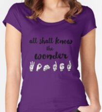 All Shall Know the Wonder - The Song of Purple Summer - Spring Awakening Women's Fitted Scoop T-Shirt