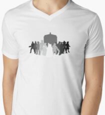 enemies of the doctor Men's V-Neck T-Shirt
