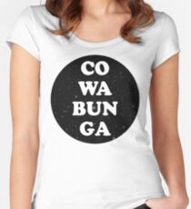 cowabunga Women's Fitted Scoop T-Shirt