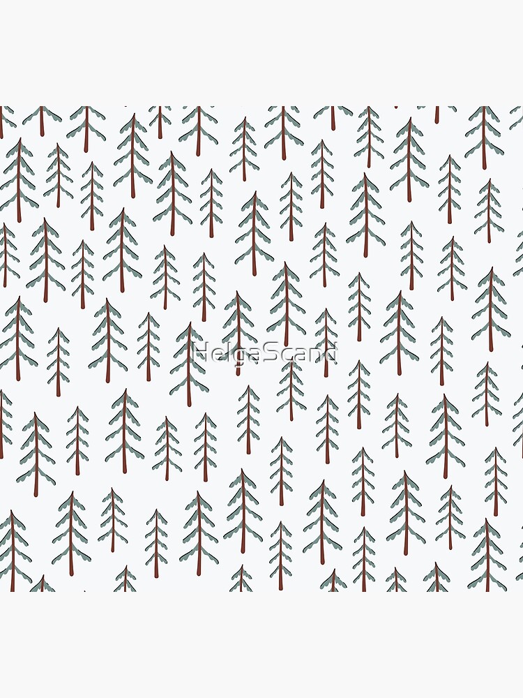 Fir tree doodle wood by HelgaScand