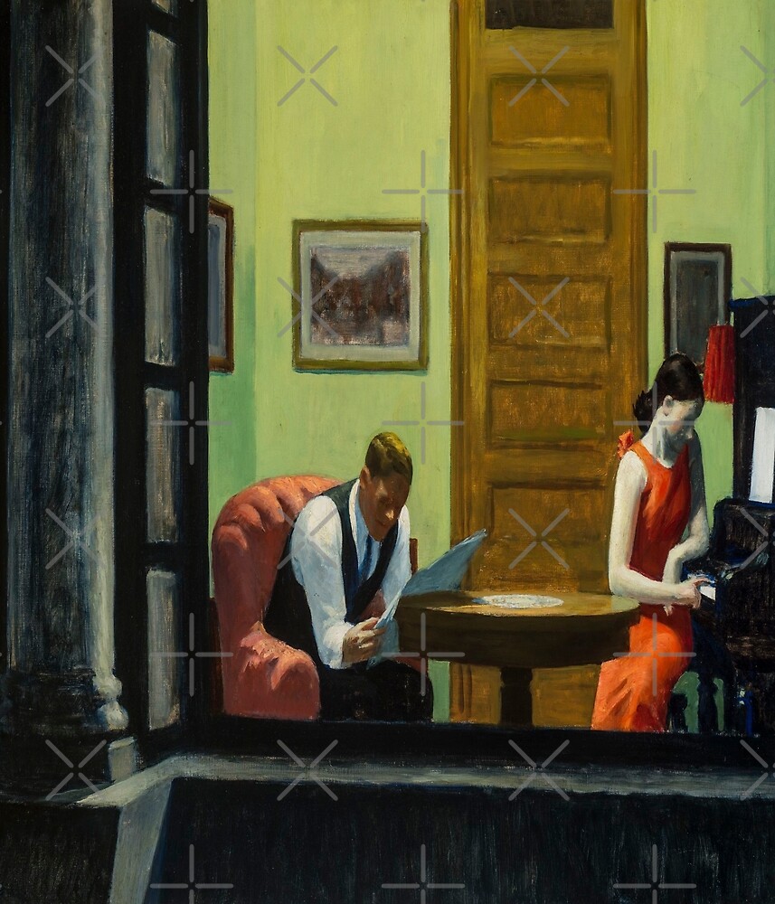 "Room in New YorkEdward Hopper" by LexBauer Redbubble