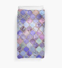 Royal Purple, Mauve & Indigo Decorative Moroccan Tile Pattern Duvet Cover