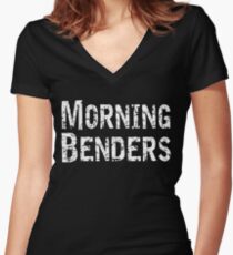 The Inbetweeners - Morning Benders Women's Fitted V-Neck T-Shirt